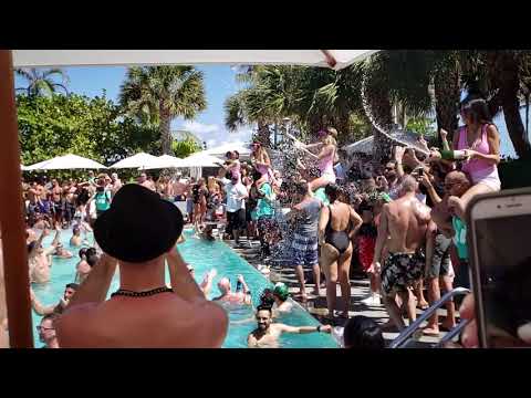 SLS Miami Beach Pool Party for Bachelor and Bachelorette Parties