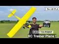 How To Make A Beginner 3D Printed RC Trainer Plane PLA No LW PLA Rcplane Howto