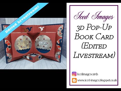 🔵 3D Pop Up Book Card (Edited Livestream)