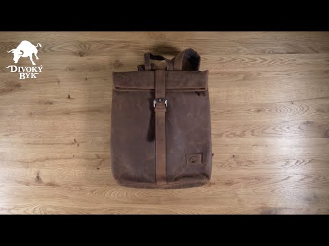Městský kožený batoh Divoký býk