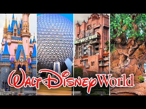 Walt Disney World - 4 Park Walkthrough - Magic Kingdom, EPCOT, Hollywood Studios and Animal Kingdom