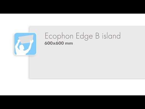 Ecophon Edge B 600x600 mm island installation