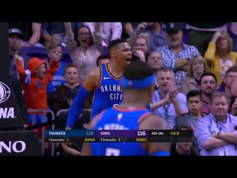 Russell Westbrook Finished With 43 PTS 14 REB 8 AST - Thunder vs Suns - Full Game Highlights