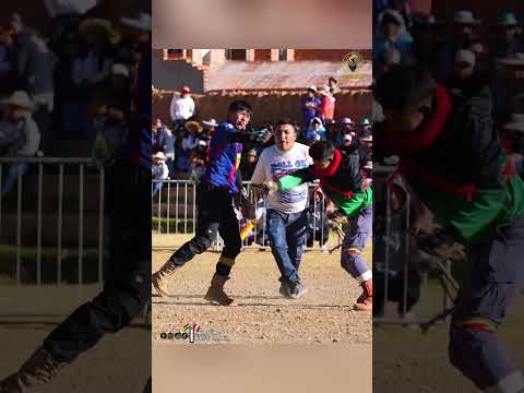 Takanakuy de aficionados tinkus en Llallagua - Potosi 💪 #huayliachumbivilcana #tinku #tinkusbolivia