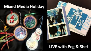 ART Joy of Sharing LIVEstream - Mixed Media Holiday Crafting