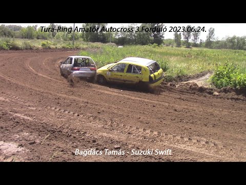 Bagdács Tamás - Suzuki Swift Tura-Ring Amatőr Autocross 3.Forduló 2023.06.24.