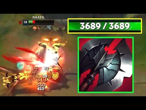 Talon killing 3689 HP Aatrox in 5 seconds.