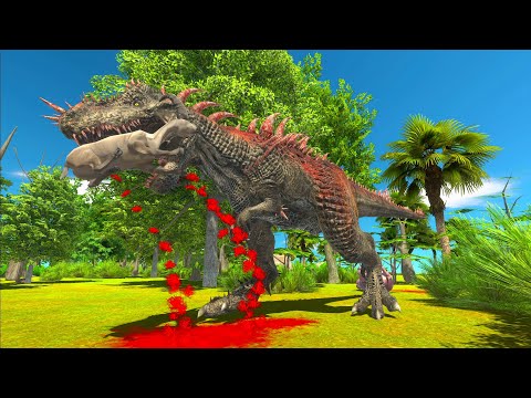 T-REX Hunting Animals in Woodland - Animal Revolt Battle Simulator ARBS