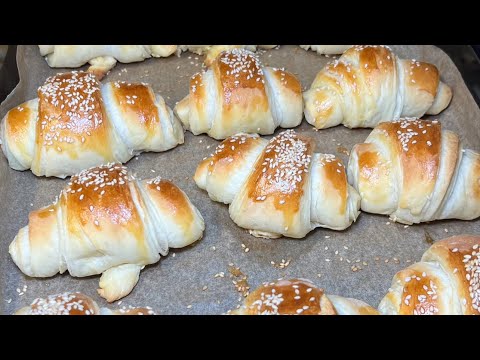 Kifle Kroasan me një Petë/ Easiest Croissants Recipe #recipe #croissant #gatimeshqiptare #kifle