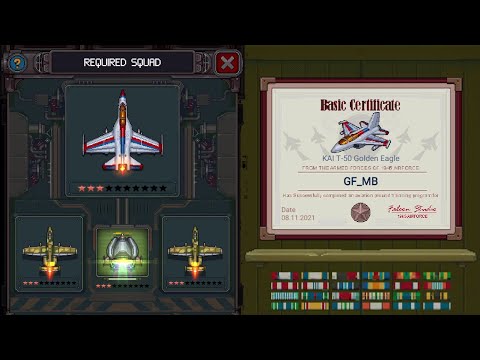 KAI T-50 Golden Eagle BASIC Certificate Level - 1945 Airforce Gameplay