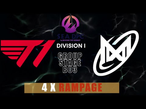 Quadruple RAMPAGE T1 vs Nigma Galaxy SEA Dota 2 Highlights - Bo3 DPC SEA Tour 3 Division 1 (2022)