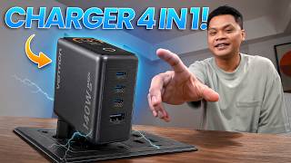 1 Charger Bisa Ngecas Laptop, Tablet, Hape, dll !! Vention Dash Pro 140W