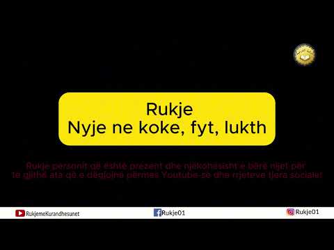 Rukje për prishjen e nyjeve të sihrit të ngrën dhe pirë në kokë, fyt dhe lukth