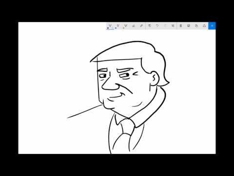 How to draw Donald Trump