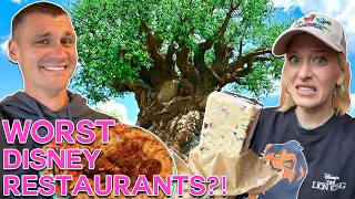 Can These BAD Disney World Restaurants Be Redeemed?! | Animal Kingdom Snacks, Quick & Table Service