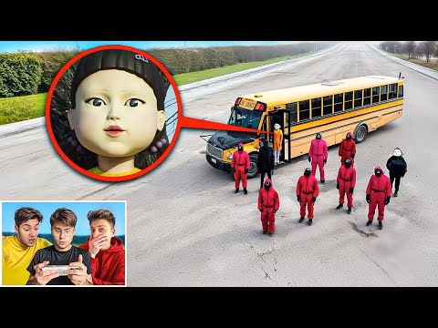 I RECORDED A SQUID GAME BUS IN REAL LIFE!