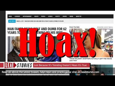 Fake News: Man Did NOT Fake Being Deaf and Dumb for 62 Years to Avoid Listening to Wife