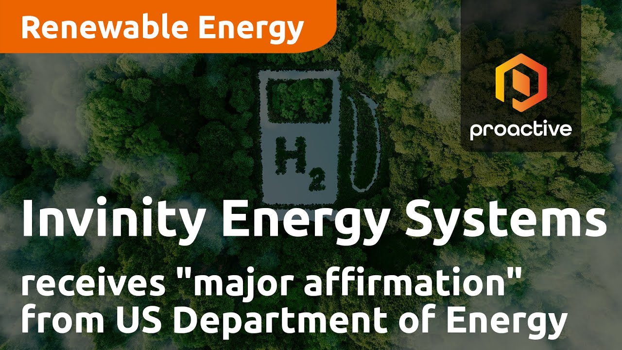 Invinity Energy Systems receives "major affirmation" from US Department of Energy