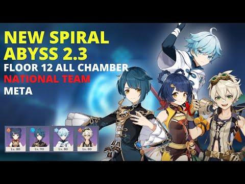 META National Team Spiral Abyss 2.3 Floor 12 (9 Star) | Build and Full Run