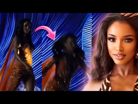 Miss Jamaica FALLS OFF stage at Miss Universe 2025 in Thailand