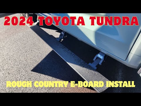 Rough Country Power Running Boards install on 2024 Toyota Tundra Limited!!