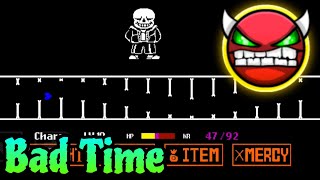 Bad Time by ChupaCrab 100% (Hard Platformer Demon) - Geometry Dash 2.2
