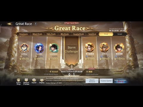 Dynasty legend 2- Tournament Great Race 3v3! Final day Season 1 ( S47-S162)