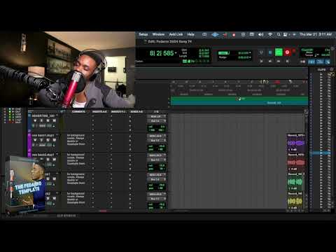 Fedarro Recording a dope song "Cold" with Vocal Chain Template | The Fedarro Template