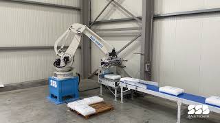 Intelligent robots - the Ai1800 palletizing robot SSB Wägetechnik GmbH offers the fastest palletizing robot in its class with ultra high speed in the field of bag palletizing and carton palletizing.