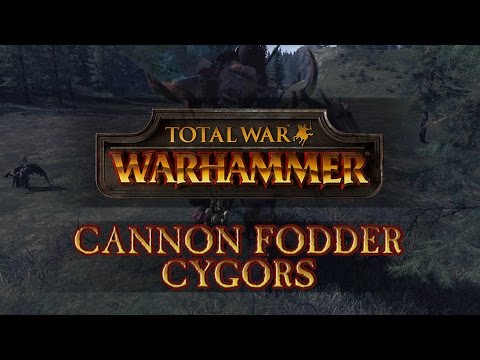 Total War: Warhammer - Cannon Fodder: Zombie Horde vs Cygors!