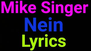 Mike Singer | Nein | Lyrics