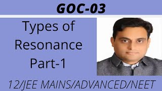 GOC-3 :- Types of Resonance 1 #VKP Sir #IITJEE #NEET