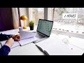 2-HOUR STUDY WITH ME | Productive Pomodoro Session with Background Noise and Timer on a SNOWY DAY