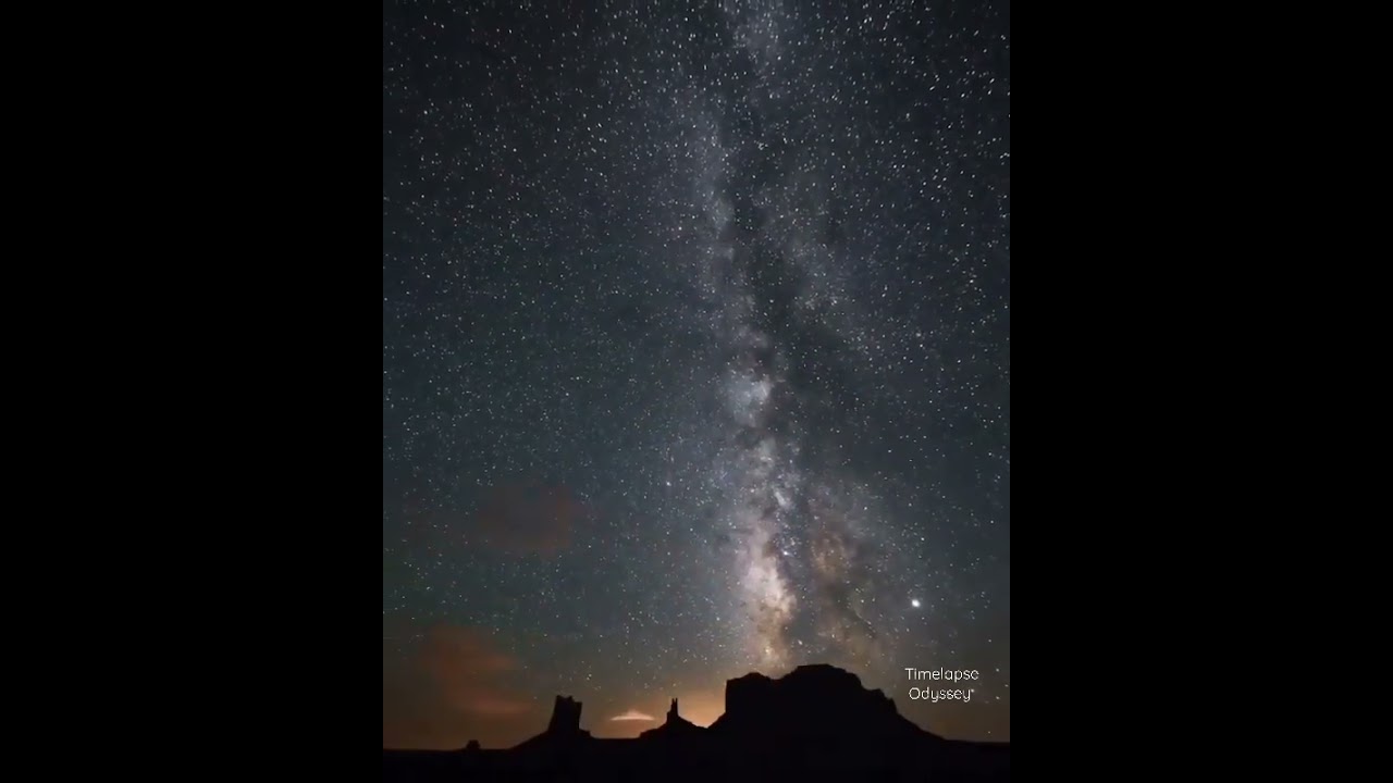 Starry Night in the Galaxy: A Celestial Symphony with Time-lapse