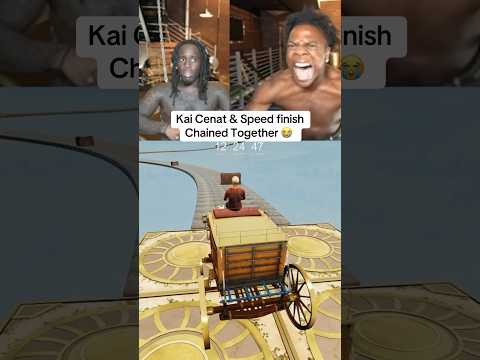 Kai Cenat & Speed finish Chained Together 🦍+🐕#kaicenet #ishowspeed #gaming #chainedtogethergame