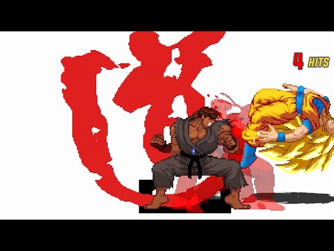 GOKU vs EVIL RYU - HIGH LEVEL INSANE FIGHT!