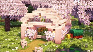 [Minecraft] How to Build a Cherry Blossom Sniffer House / Tutorial