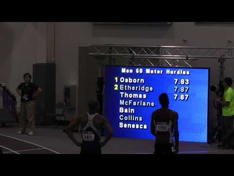 2012 NCAA Indoor Champ - Men's 60M Hurdles (prelim, heat 2)