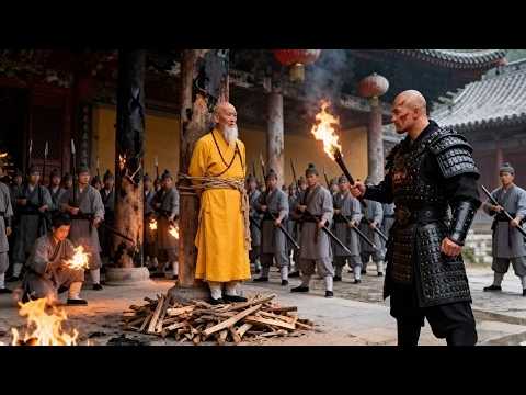 Bully burns old monk; Shaolin warrior unleashes ultimate kung fu revenge!