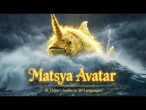 Matsya Avatar | Superb Sea Visuals | Great Inundation | Srimad Bhagavatam | 4K Cinematic