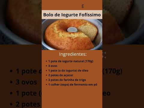 Bolo de Iogurte Fofíssimo 3 Ingredientes na Massa!