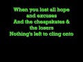 Green day Hold on lyrics 