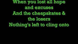 Green day Hold on lyrics