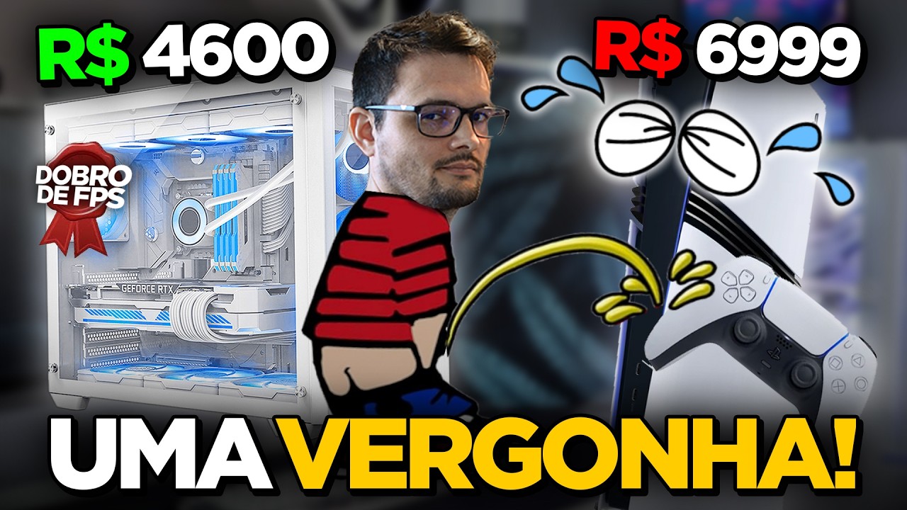 Esse PC HUMILHA o PS5 Pro: Dobro de Performance pela METADE do Preço!
