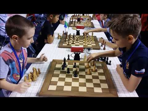 Kolesov vs Cherniaiev (8 YO) World Cadet Blitz up 11 Round 9