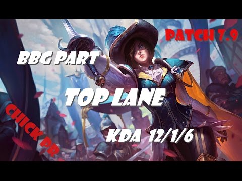 Top Lane - BBQ Part as Fiora vs Gragas Patch 7.9 - League Of Legends Korean Ranked Challenger