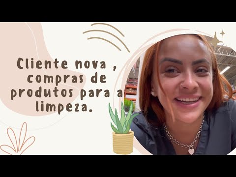 COMPRANDO OS PRODUTOS PARA LIMPAR A CASA DA NOVA CLIENTE NOS EUA, sai de lá com uma planta. #faxina
