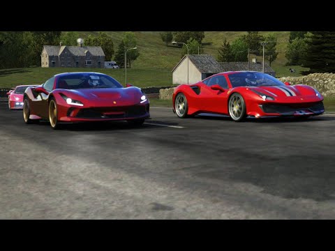 Ferrari F8 Tributo vs Ferrari 488 Pista vs Ferrari 7X Design GTO Vision at