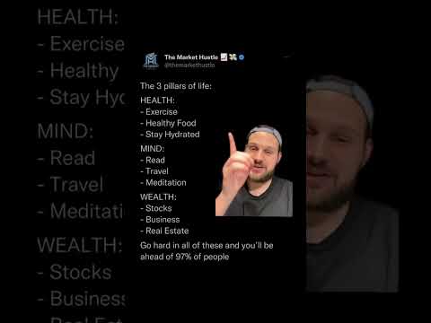 The 3 pillars to a happy life #motivation