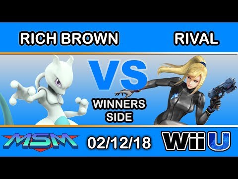 MSM 133 - Rich Brown (Mewtwo) Vs. Rival (Zero Suit Samus) Winners Side - Smash 4